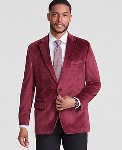 Michael Kors Men's Classic-Fit Velvet Sport Coat - Macy's