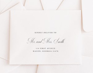 Wedding Envelope Address Template, Minimalist Printable Wedding Envelope Template, Editable Wedding Envelopes, Elegant Script, DIY, MT06 - Etsy