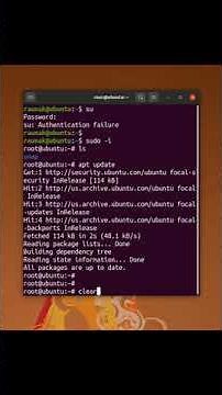 Basic Linux Commands - Root login in Ubuntu Linux using terminal