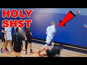 SHOCKING video shows TRANSGENDER INJURING 3 girls in a basketball game! Team QUITS at halftime!