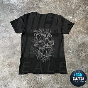 Skull Gothic Horror Tshirt, Retro Y2k Grunge Skull Shirts, Crazy Gothic Horror Shirts, Scary Graphic Shirts, Skeleton Tee - Etsy Canada