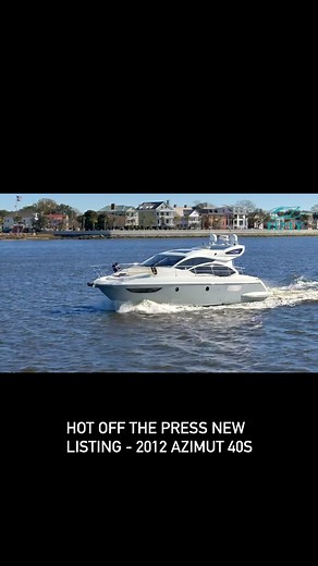 NEW LISTING! 2012 AZIMUT 40S. She’s turn key, professionally maintained with service records available. DM/Call for details. @hmyyachts @azimut_yachts #charlestonsc #yachtforsale #luxury #forsale | Sambell Yachts