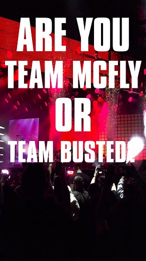 Are you team Busted or team McFly?? 🟥🟨 We caught up with fans on night one of Busted Vs McFly at the Arena to find out who's supporting who before the ultimate showdown 🎸🤘🎶 Upgrades for their 6 October show via bit.ly/BVSMFCDF25 🍻🍔 | Utilita Arena Cardiff