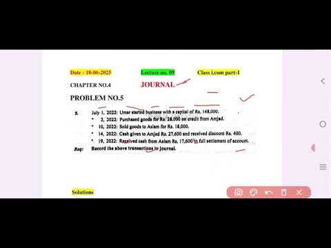 i.com part 1 Chapter 04 journal | Problem 04