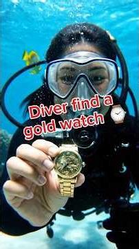 Shocking Discovery: Diver Finds Rare Gold Watch Hidden Underwater! 🌊⌚ Deep Sea Treasure Hunt