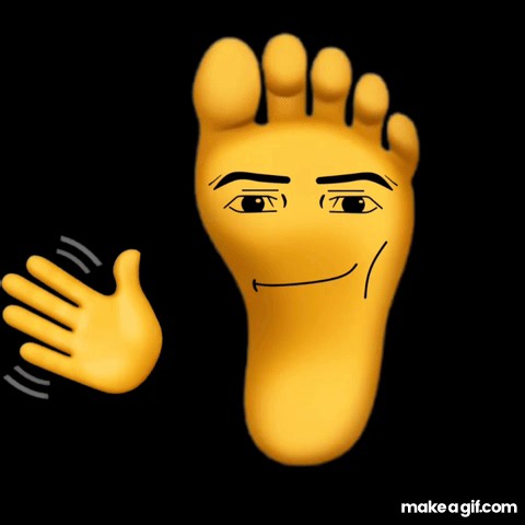 feet wave on Make a GIF