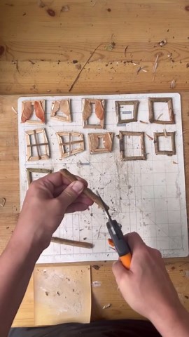 Maryinthefairyland | DIY Fairy doors & windows made of natural materials. I used branches that I cut in half for the frame, winged seeds for curtains & popsicle... | Instagram