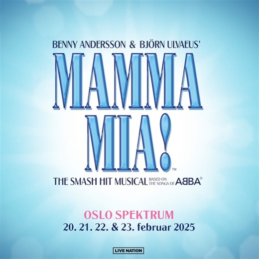 11K views · 35 reactions | Mamma Mia! The Smash Hit Musical til Oslo Spektrum 20.-23. februar 2025! Mamma Mia! har vært en kjempestor suksess og er musikalen nordmenn (og verden) ikke får nok av! Neste år får publikum mulighet til å synge med til klassikerne igjen, når den originale engelske versjonen direkte fra London besøker Oslo.  Billetter i salg fredag 3. mai kl. 10:00: https://www.ticketmaster.no/venueartist/5193/1146413 | Oslo Spektrum Arena | Facebook