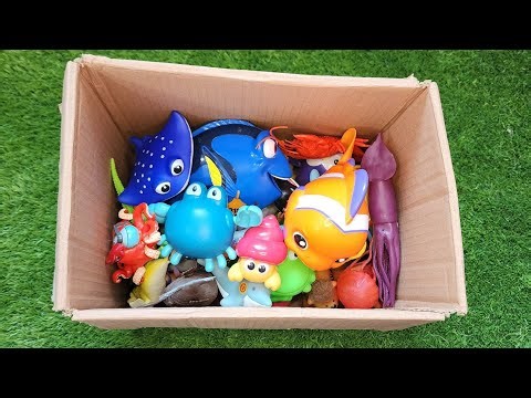 AAMZING SEA ANINAL TOYS VIDEO FOR KINDERGARTEN| Shark, crab, blue tang, Clownfish