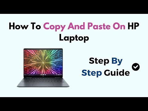 How To Copy And Paste On HP Laptop Windows 11