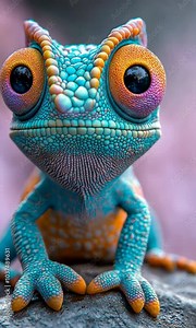 This vibrant gecko showcases a stunning array of colors and textures highlighting natures artistry. A remarkable creature that mesmerizes with its unique appearance