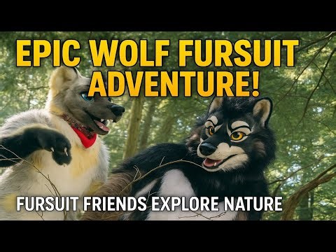 🐺 Epic Wolf Fursuit Adventure in the Forest | Fursuit Friends Explore Nature!🔥