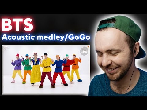 BTS - Acoustic Medley, GOGO - Dance Practice // реакция