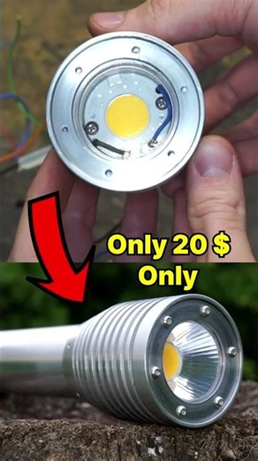 DIY Powerful LED Torch 🔦 #shorts #diy #babifreitas