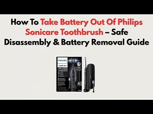 How To Take Battery Out Of Philips Sonicare Toothbrush – Safe Disassembly & Battery Removal Guide