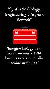 What Is Synthetic Biology? #biologybasics #syntheticbiology #neetbiology #medicalentrancecoaching