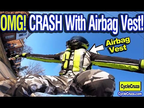 Is Motorcycle AIRBAG Vest Needed? CRASH With Airbag Vest!