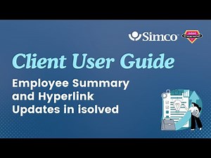 Employee Summary and Hyperlink Updates in isolved | Client User Guide