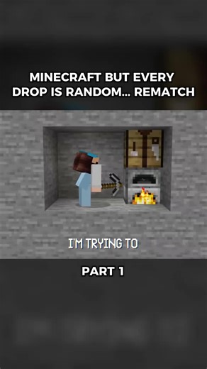 Part 1 | Minecraft but every drop is random... REMATCH #wisp #Minecraft #crazy #lucky #intense