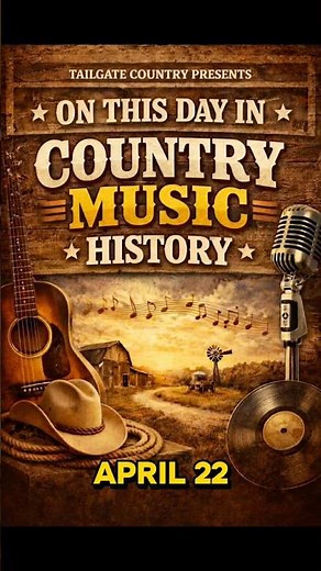 🎸🤠 ON THIS DAY IN COUNTRY MUSIC HISTORY — APRIL 22 🤠🎸 #shorts