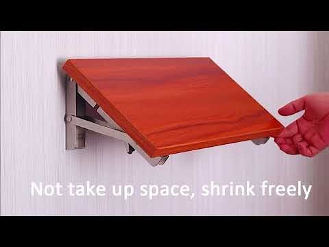 How to install Folding shelf bracket