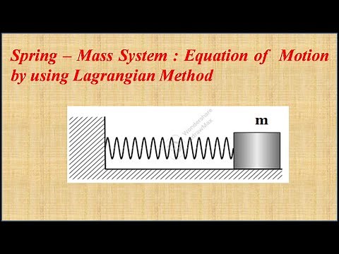 Spring – Mass System : Equation of Motion by using Lagrangian Method