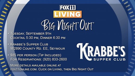 SOLD OUT - Fox 11 Living September 2025 Big Night Out at Krabbe's Supper Club