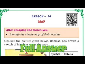 ||class 3 EVS|| Lesson -24 Map || #class3evs #class3