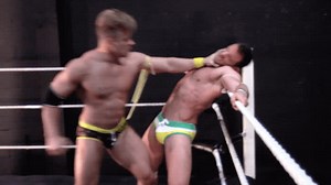 Superstar Gay Pro Wrestler RYAN SPARKS vs ALEX COSTA from Muscleboywrestling.com GAY PRO WRESTLING | All World Pro Wrestling
