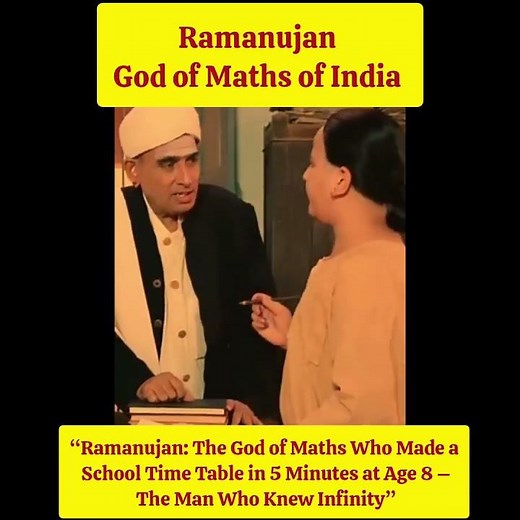 Ramanujan🔥 God of Maths of India❣️|The Man Who Knew infinity|💥The Man who is a genius of number 💯💯💯