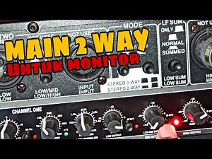 Cara main 2 way | Crossover DBX 234XL