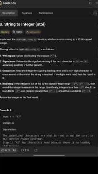 String to Integer (atoi) in JavaScript 🔥 | LeetCode 8 Easy Explanation + Code #leetcode #codingstyle