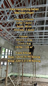 Cara menghitung kebutuhan baja ringan dan reng | Pebi Sudrajat