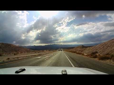 Stormy September driving I-8 - Yuma to San Diego