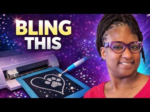 How to Make a Rhinestone Template with Cricut | Beginner Friendly LIVE Tutorial