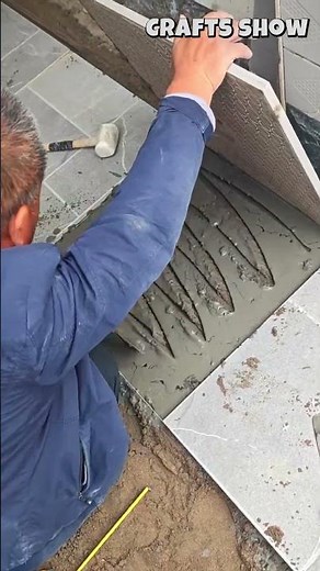 🏡👷‍♂️ Courtyard Limestone Tile Installation Process