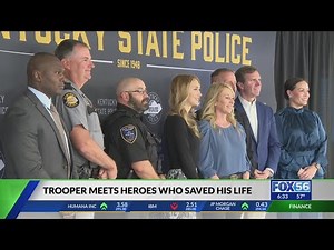 KSP Trooper reunites with heroes who saved his life after Lexington shooting: 'He's come a long way'