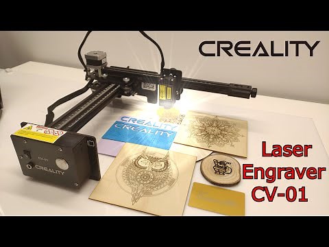 Creality CV-01 Carving Machine , Portable Laser Engraver -unbox,assemble and test (Creality3d.shop)