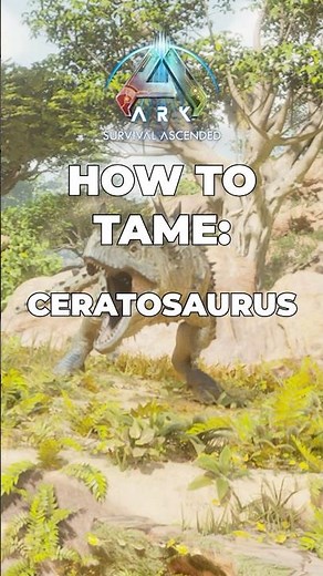 How to Tame a Ceratosaurus In Ark Survival Ascended #ark #arksurvivalascended #gaming #tutorial