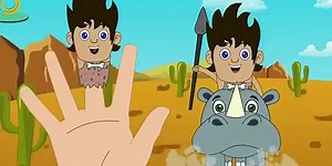 Finger Family | Caveman Family | Daddy Finger Nursery Rhyme
