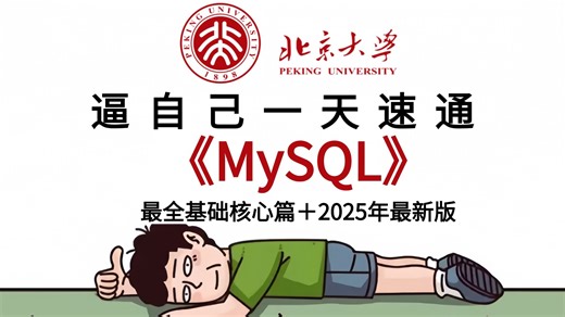 还在为 MySQL 踩坑到崩溃？全 B 站最系统的保姆级教程来了！从入门到高级优化全拿捏，一步到位打通任督二脉！建议直接锁死收藏，让你少走 99% 的弯路！_哔哩哔哩_bilibili
