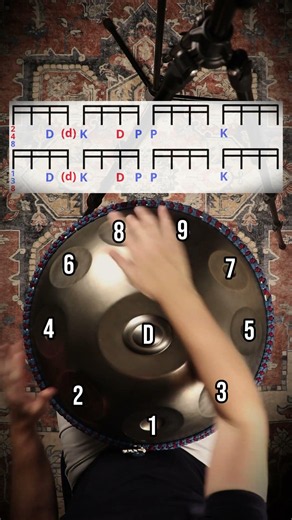 Learn handpan easily with the Handpan Facile method 🚀 #handpantutorial #handpanlesson