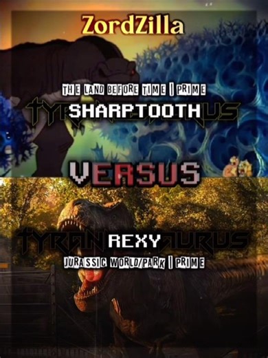 Sharptooth vs Rexy #jurassicworld #thelandbeforetime #1v1battles #wisedit #edit #shorts
