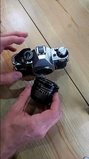 Mounting a Canon FDn lens on a Canon AE-1 Program