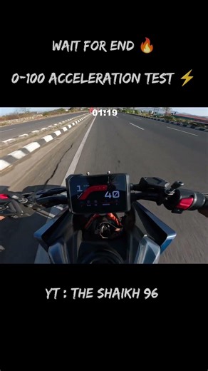 KTM DUKE 390 GEN 3 0-100 ACCELERATION TEST ⚡🔥 #motovlog #ktm #motovlog #riders #duke390