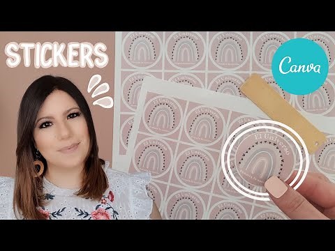 CÓMO hacer STICKERS en Canva! Paso a paso