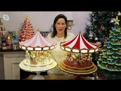 Mr. Christmas Musical Heirloom Carousel on QVC