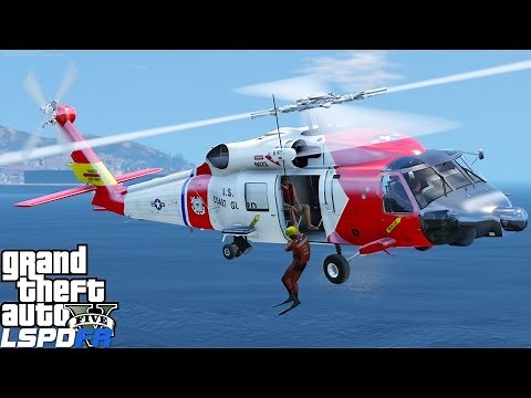 Coast Guard Helicopter Ocean Rescue in GTA 5