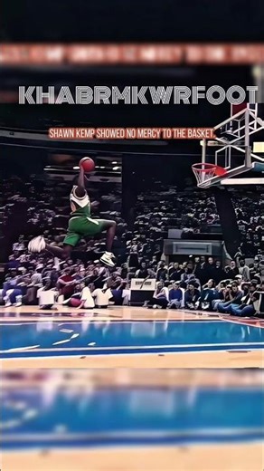 Shawn Kemp's Most INSANE Dunks That Shattered Rims! 🔥