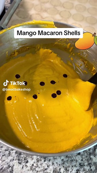 Delicious Mango Macaron Recipe with White Chocolate Ganache
